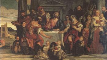 Paolo  Veronese Supper at Emmaus (mk05) France oil painting art